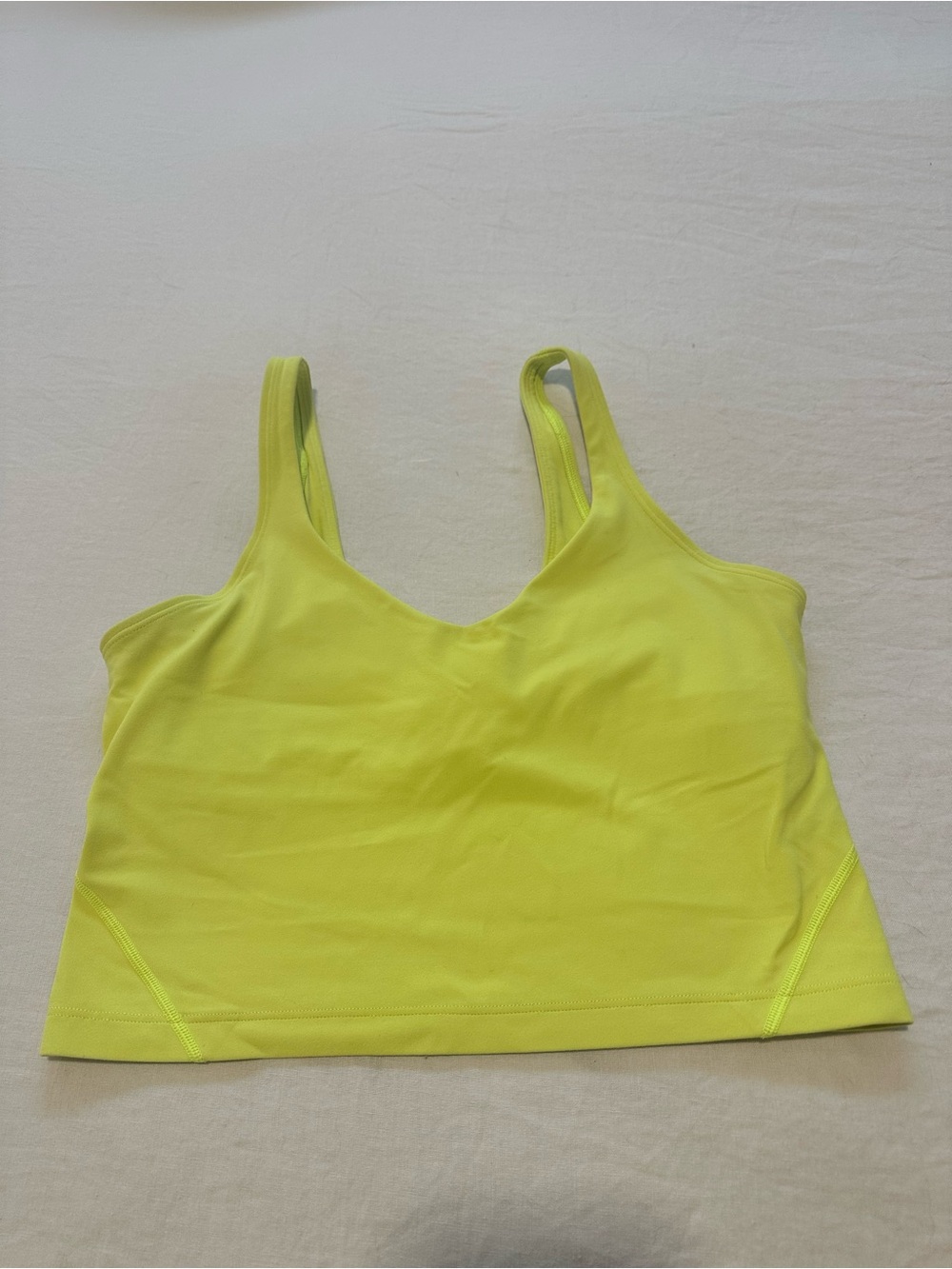 lululemon athletica Neon Yellow Tank Top
